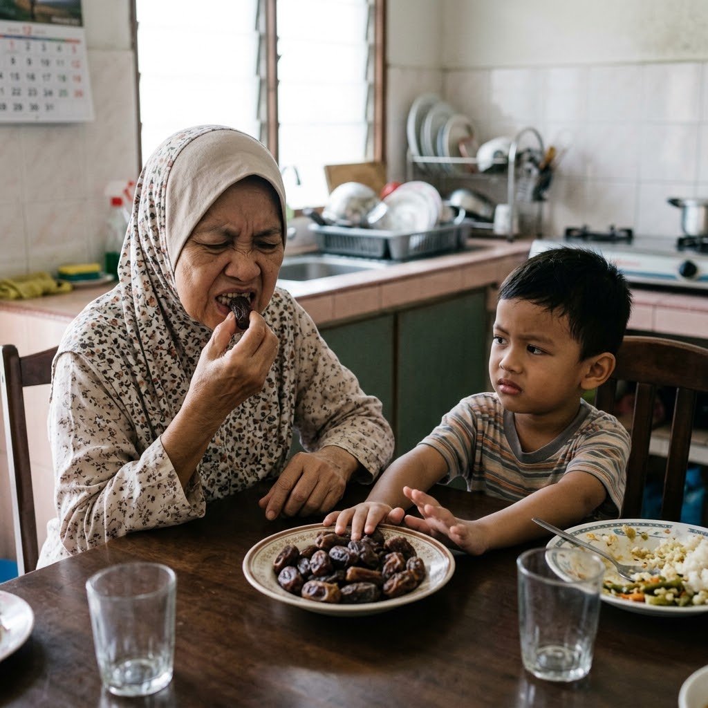 Kurma keras dan kering